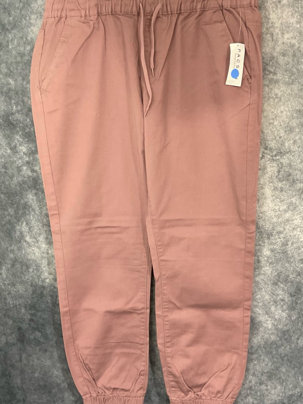 NEW Lavendar Bullhead Denim Co Men’s Joggers Elastic Waist Size Large NWT